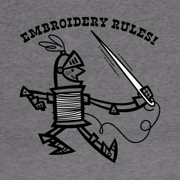 Embroidery Rules! by Jon Kelly Green Shop